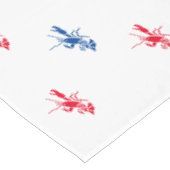 赤白青ロブスターパターン愛国的 テーブルクロス (アングル)