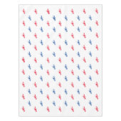 赤白青ロブスターパターン愛国的 テーブルクロス (正面)