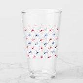 赤白青ロブスター型愛国心 タンブラーグラス (裏面)