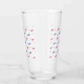 赤白青ロブスター型愛国心 タンブラーグラス (右)