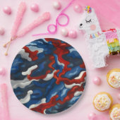 赤白青偽装 ペーパープレート (パーティー)