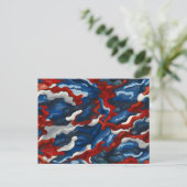 赤白青偽装 ポストカード (スタンド正面)