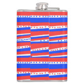 赤白青円のストライプ フラスク (裏面)