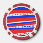 赤白青円フェスティバルストライプ ポーカーチップ (裏面)