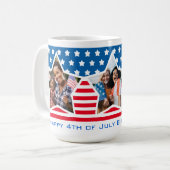 赤白青写真7月誕生日4日 コーヒーマグカップ (正面左)