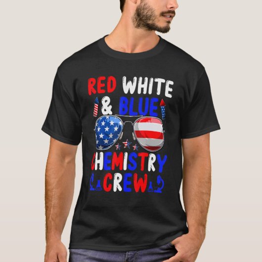赤白青化学分隊アメリカ国旗 Tシャツ (正面)