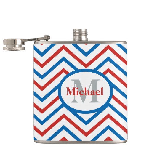 赤白青山形 フラスク (オープン)