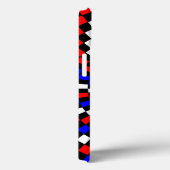 赤白青市松模様にス・スパイラル Case-Mate iPhoneケース (裏面 / 右)