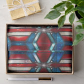 赤白青愛国ステンドグラス7月4日 薄葉紙 (ギフト)