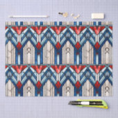 赤白青愛国ステンドグラス7月4日 薄葉紙 (クラフト)