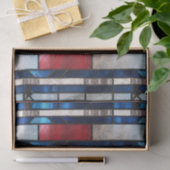 赤白青愛国ステンドグラス7月4日 薄葉紙 (ギフト)