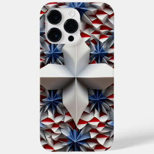 赤白青愛国的なアメリカのスター Case-Mate iPhone 14 PRO MAXケース