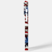 赤白青愛国的なアメリカのスター Case-Mate iPhoneケース (裏面 / 左)