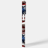 赤白青愛国的なアメリカのスター Case-Mate iPhoneケース (裏面 / 右)