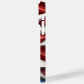 赤白青愛国的なアメリカのスター Case-Mate iPhoneケース (裏面 / 左)