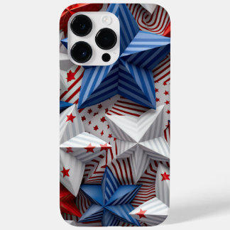 赤白青愛国的なアメリカのスター Case-Mate iPhone 14 PRO MAXケース