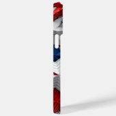 赤白青愛国的なアメリカのスター Case-Mate iPhoneケース (裏面 / 右)