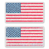 赤白青愛国的なアメリカ合衆国国旗のパーティー シール (正面)
