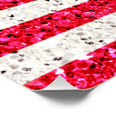 赤白青愛国的なアメリカ合衆国国旗のパーティー ポスター (コーナー)