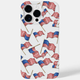 赤白青愛国的なアメリカ国旗 Case-Mate iPhone 14 PRO MAXケース