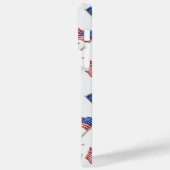 赤白青愛国的なアメリカ国旗 Case-Mate iPhoneケース (裏面 / 左)