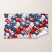 赤白青愛国的なバスルーム用タオルセット バスタオルセット (ハンドタオル)