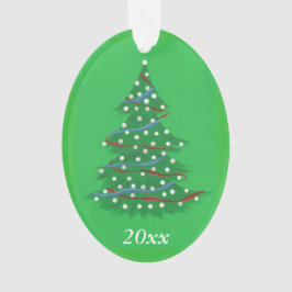 赤白青愛国的クリスマスツリーオーナメント オーナメント