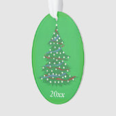 赤白青愛国的クリスマスツリーオーナメント オーナメント (正面)