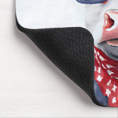 赤白青愛国的水彩牛 マウスパッド (コーナー)