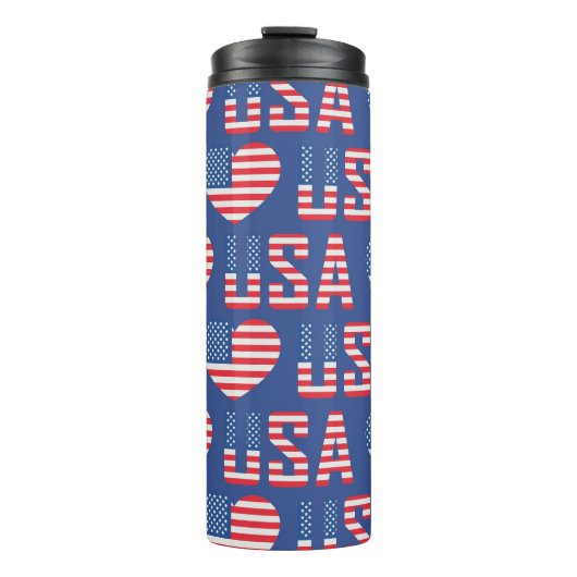 赤白青愛国米国スターストライプズ タンブラー (正面)