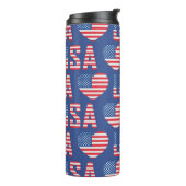 赤白青愛国米国スターストライプズ タンブラー (回転左)