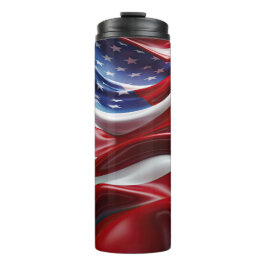 赤白青抽象芸術米国国旗 タンブラー