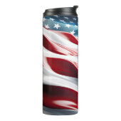 赤白青抽象芸術米国国旗 タンブラー (回転左)