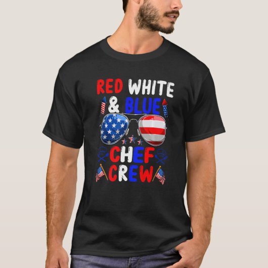 赤白青料理分隊アメリカ国旗 Tシャツ (正面)