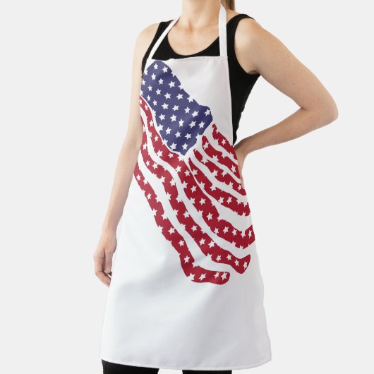 赤白青旗デザインエプロン エプロン (インサイチュ)