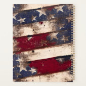 赤白青星とストライプ プランナー手帳 (裏面)