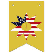 赤白青星 バンティングフラッグ (第1の旗)