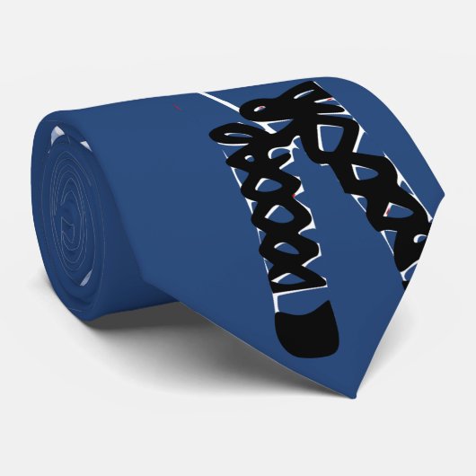 赤白青水玉模様シックシック ネクタイ (ロール)