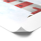 赤白青灯台海洋テーマ ポスター (角)