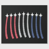 赤白青空軍フライオーバー7月4日 ラッピングペーパー (フラット)