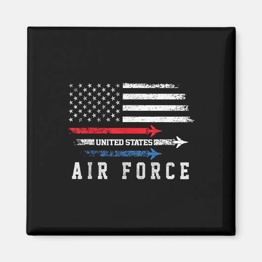 赤白青空軍フロリバーアメリ誇りを持ったカin マグネット (正面)