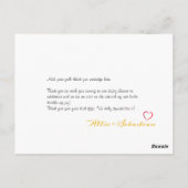 赤白青第4回7月ベビーシャワーサンキューカード ポストカード (裏面)