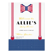 赤白青第4回7月ベビーシャワー歓迎サイン