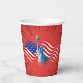 赤白青紙カップ 紙コップ (裏面)