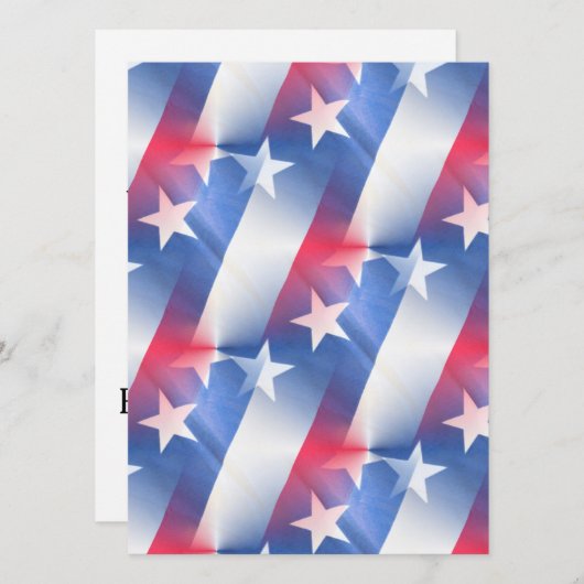 赤白青結婚式招待状 招待状 (正面/裏面)