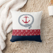 赤白青航海の装飾用クッション付いかり クッション (ブランケット)