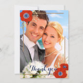 赤白青航海のAnemones 📸写真ありがとう サンキューカード (正面)