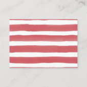 赤白青花火おむつラッフルベビーシャワー エンクロージャーカード (裏面)