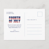 赤白青花火の夜7月4日 シーズンポストカード (裏面)