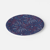 赤白青花火星 ペーパープレート (アングル)